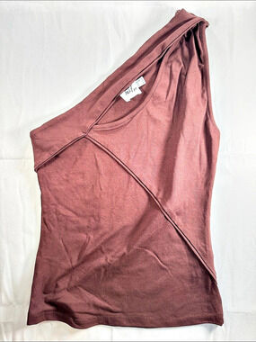 Princess Polly Women's one shoulder Brown Size S Like New